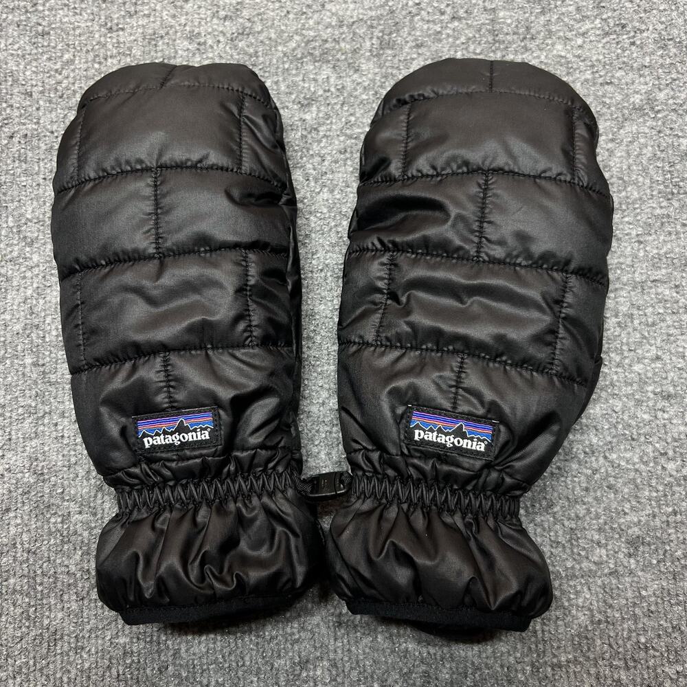 Patagonia Nano Puff Mittens Adult XL Black Insulated Winter Ski Snow
